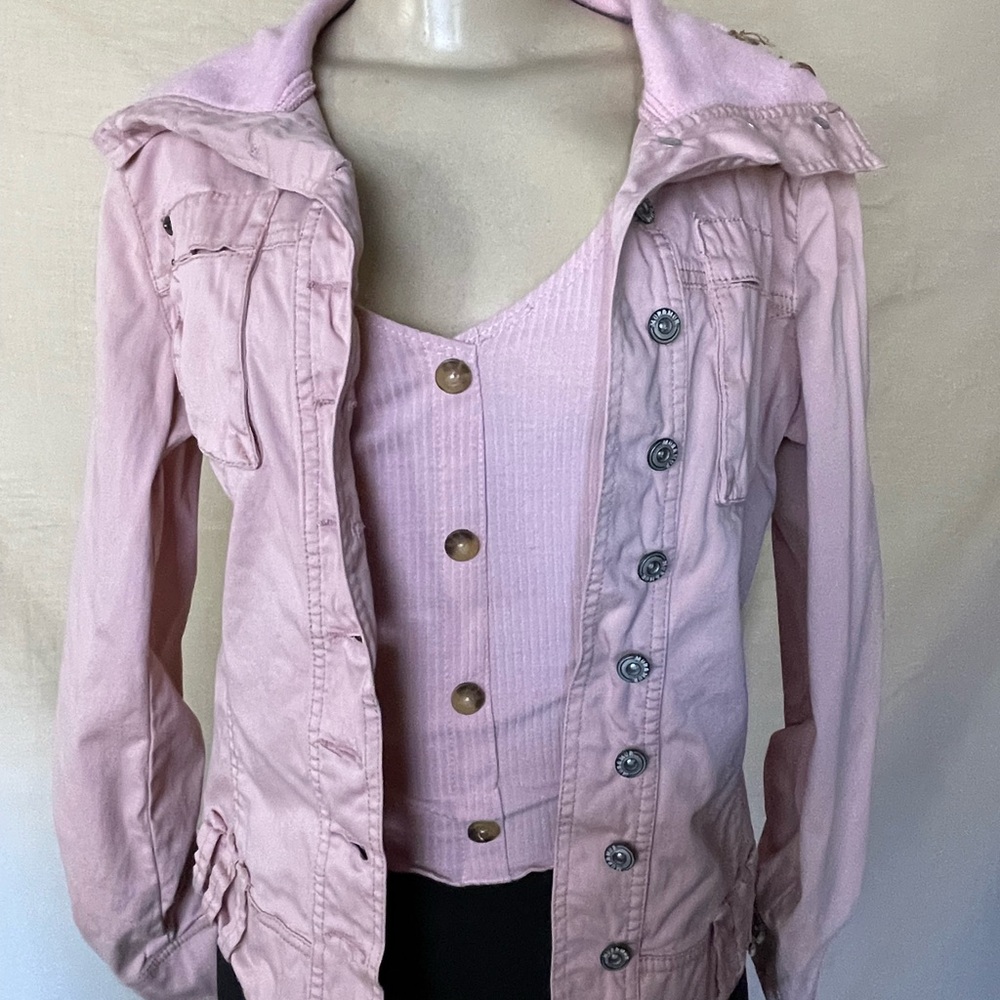#0041- Mur Mur - size M
Pink Women's Utility Jacket